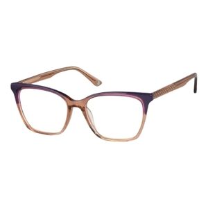 Elegant Women's Cat Eye Glasses in Purple and Brown Frame